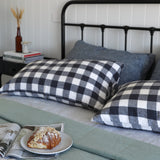 Sage & Grey Stripe French Linen Quilt