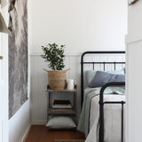 Sage & Grey Stripe French Linen Quilt