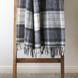 Cottage Grey Check Throw
