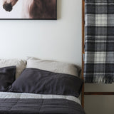 Charcoal French Linen Pillowcase Pair