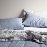 Chambray Stripe Quilt - Sunday Linen