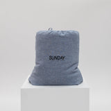 Chambray Stripe Quilt Linen Bag - Sunday Linen
