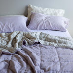 PRE ORDER - Grey Gingham Pillowcase Pair - Sunday Linen