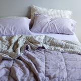 PRE ORDER - Grey Gingham Pillowcase Pair - Sunday Linen