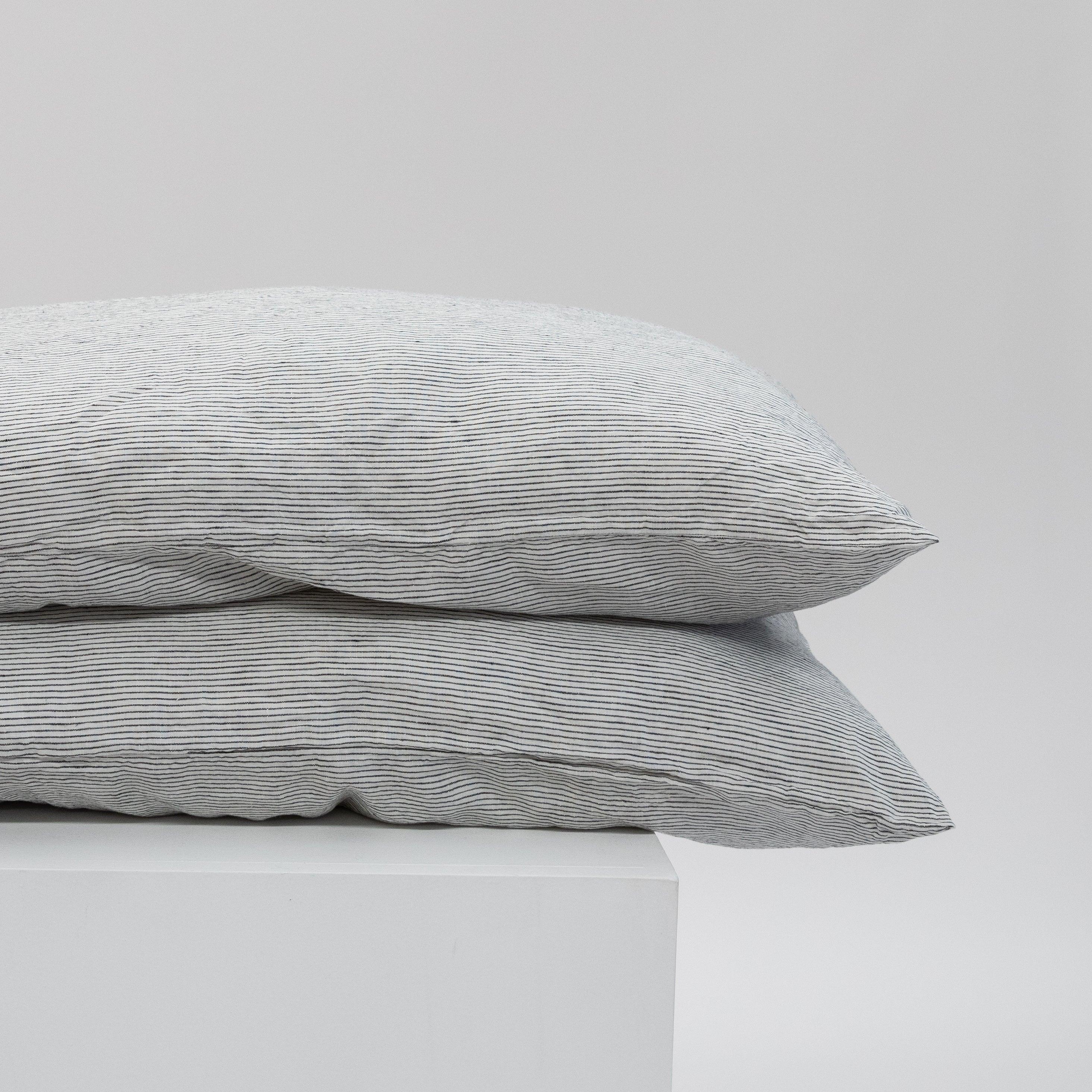 Pinstripe Pillowcase Pair - Sunday Linen
