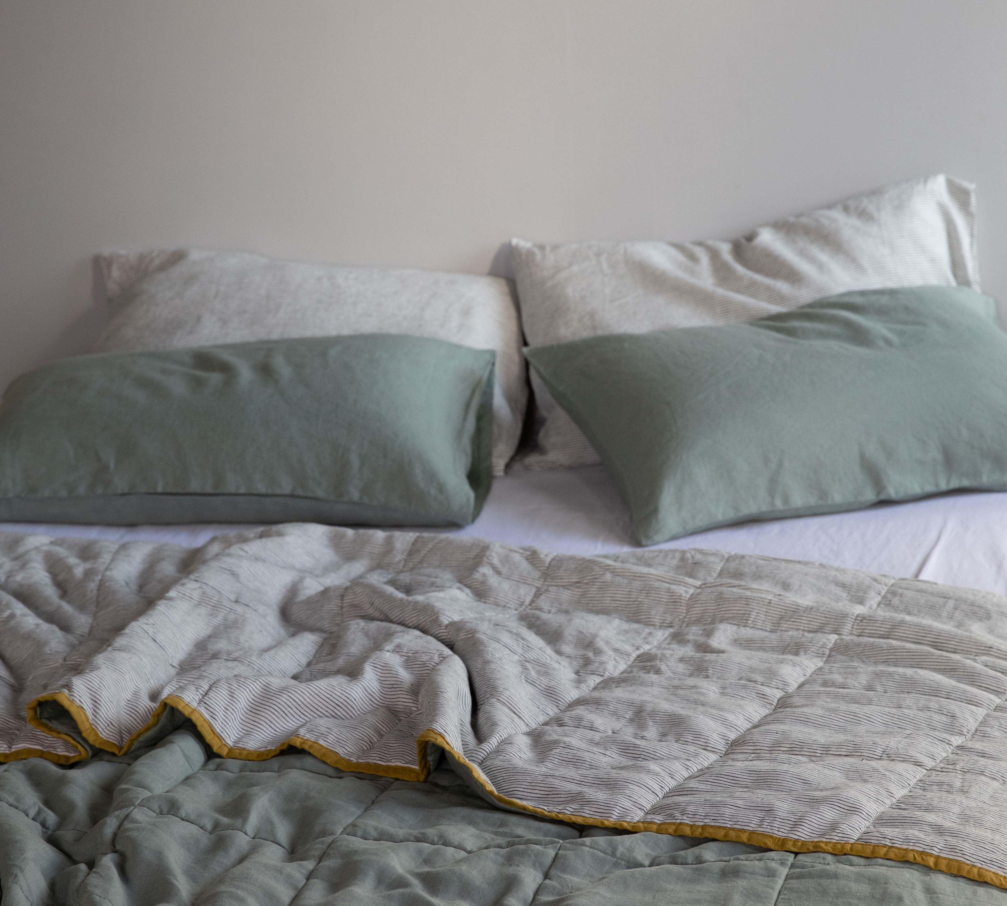 PRE ORDER - Sage Pillowcase Pair - Sunday Linen