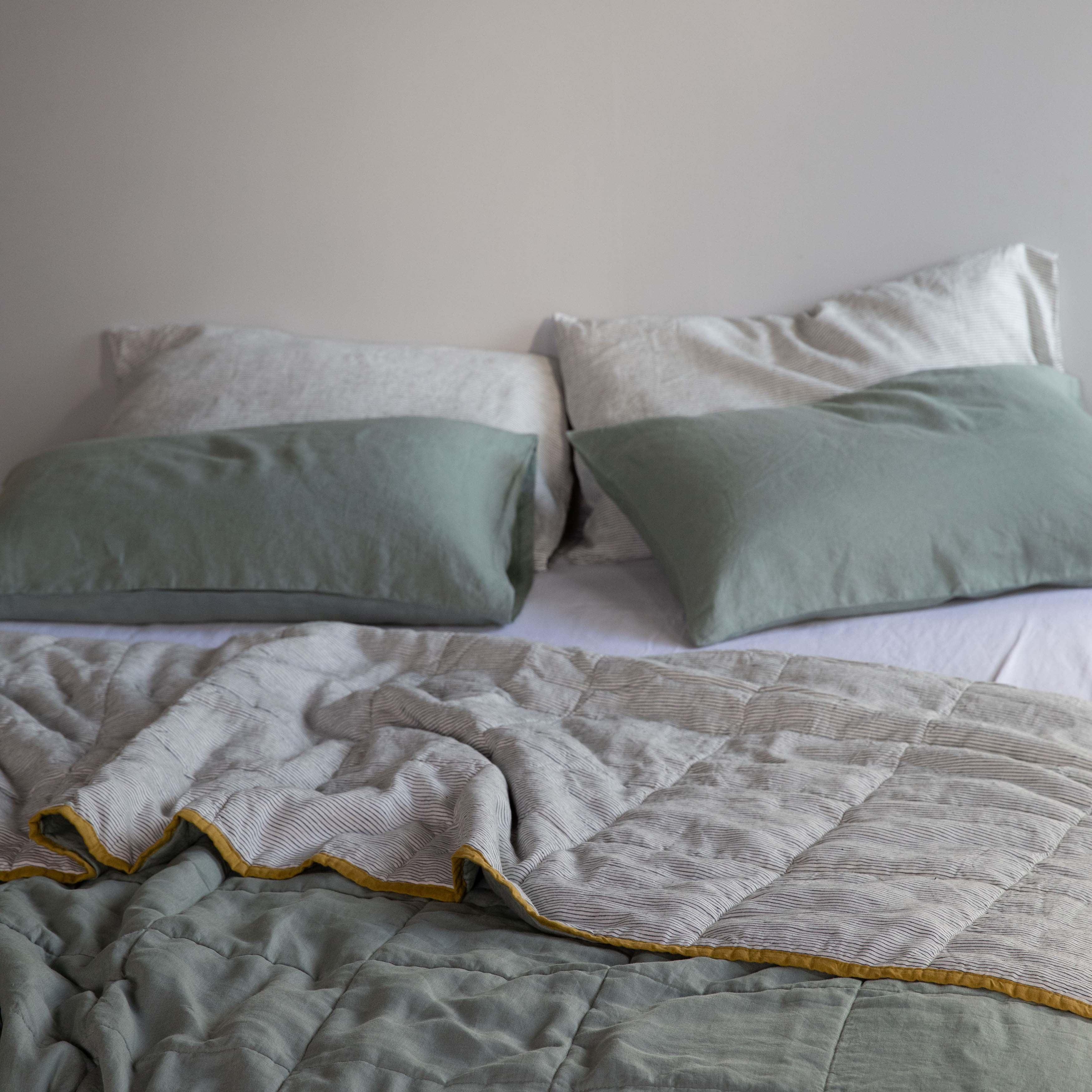 PRE ORDER - Sage Pillowcase Pair - Sunday Linen