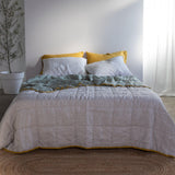 Sage & Pinstripe Quilt - Sunday Linen