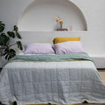 Sage & Pinstripe Quilt - Sunday Linen